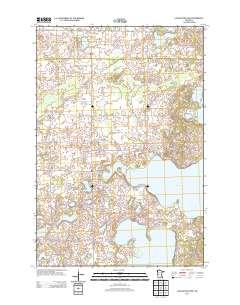 Lake Miltona West 2013 topographic map thumbnail