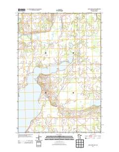 Lake Osakis East 2013 topographic map thumbnail