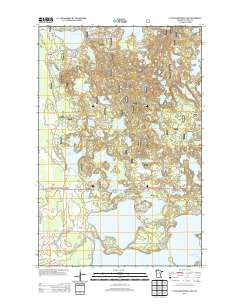 Little Bowstring Lake 2013 topographic map thumbnail