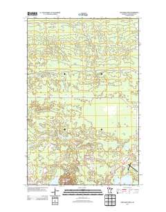 Northome North 2013 topographic map thumbnail