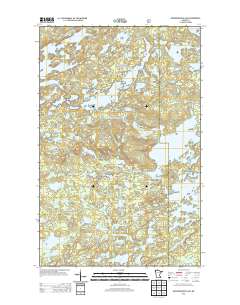 Ogishkemuncie Lake 2013 topographic map thumbnail