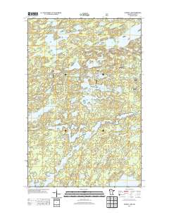 Ojibway Lake 2013 topographic map thumbnail