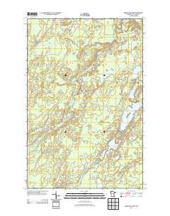 Pequaywan Lake 2013 topographic map thumbnail