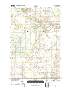 Pierz Lake 2013 topographic map thumbnail
