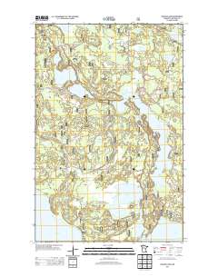 Pimushe Lake 2013 topographic map thumbnail