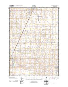 Pipestone South 2013 topographic map thumbnail