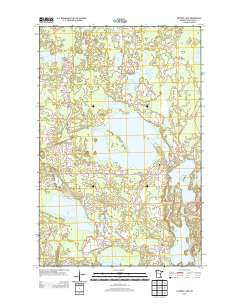 Puposky Lake 2013 topographic map thumbnail