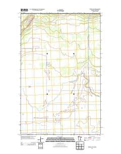 Roseau NE 2013 topographic map thumbnail
