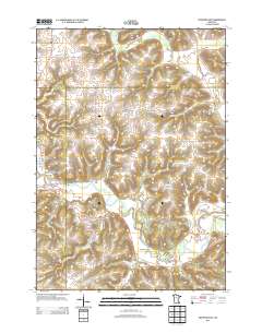 Rushford East 2013 topographic map thumbnail