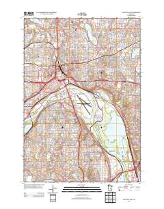Saint Paul East 2013 topographic map thumbnail