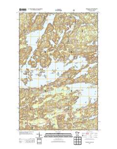 Shagawa Lake 2013 topographic map thumbnail