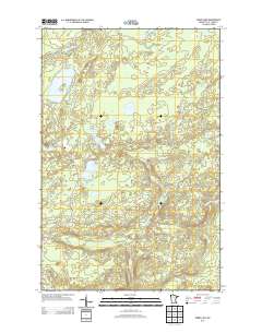 Barrs Lake 2013 topographic map thumbnail