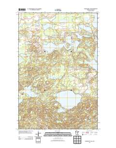 Siseebakwet Lake 2013 topographic map thumbnail