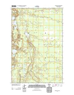Vanduse Lake 2013 topographic map thumbnail