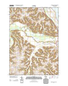 Wabasha South 2013 topographic map thumbnail