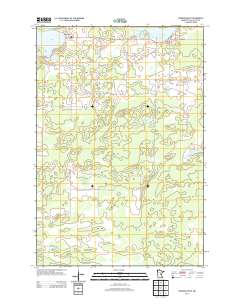 Wahkon South 2013 topographic map thumbnail