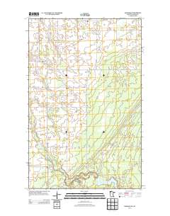 Wannaska NE 2013 topographic map thumbnail
