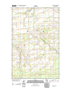 Warroad SE 2013 topographic map thumbnail