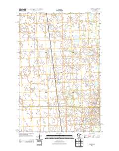 Waubun 2013 topographic map thumbnail