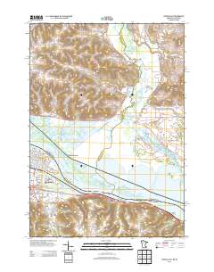 Winona East 2013 topographic map thumbnail