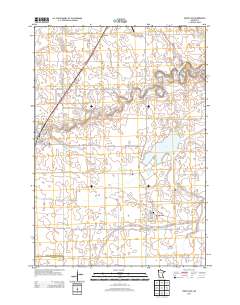 Wood Lake 2013 topographic map thumbnail