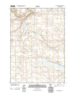 Lake Hanska West 2013 topographic map thumbnail