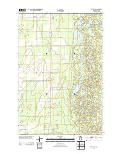 Spider Lake 2013 topographic map thumbnail