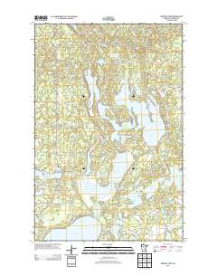 Mantrap Lake 2013 topographic map thumbnail