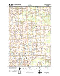 Parkers Prairie 2013 topographic map thumbnail