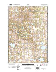 Parkers Prairie NW 2013 topographic map thumbnail