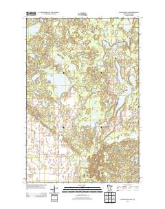 Big Basswood Lake 2013 topographic map thumbnail