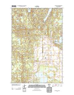 Big Rush Lake 2013 topographic map thumbnail