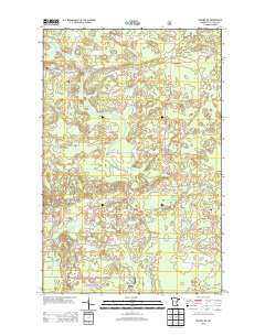 Biwabik NE 2013 topographic map thumbnail