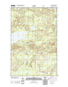 Biwabik NW 2013 topographic map thumbnail
