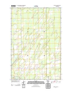 Burgen Lake 2013 topographic map thumbnail