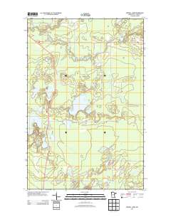 Central Lakes 2013 topographic map thumbnail