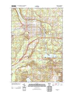 Cloquet 2013 topographic map thumbnail
