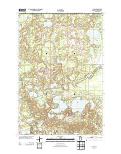 Cuyuna 2013 topographic map thumbnail