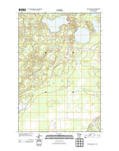 Esquagamah Lake 2013 topographic map thumbnail