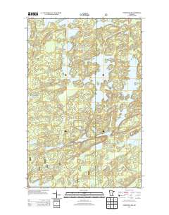 Fourtown Lake 2013 topographic map thumbnail
