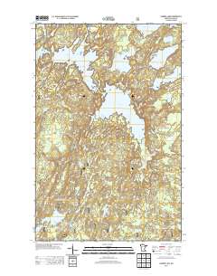 Gabbro Lake 2013 topographic map thumbnail