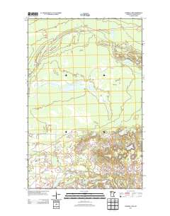 Gurneau Lake 2013 topographic map thumbnail