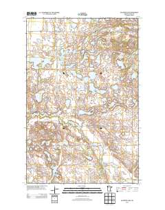 Halverson Lake 2013 topographic map thumbnail