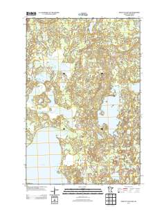 Height of Land Lake 2013 topographic map preview