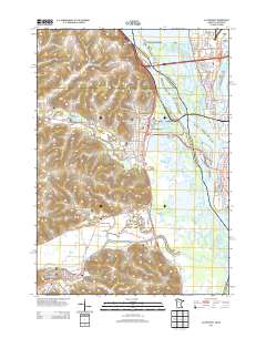 La Crescent 2013 topographic map thumbnail
