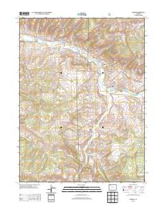 Pagoda 2013 topographic map thumbnail
