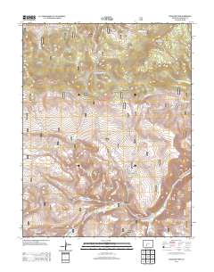 Saguache Park 2013 topographic map thumbnail