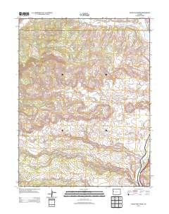 Wagon Track Ridge 2013 topographic map thumbnail