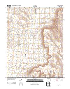Towaoc 2013 topographic map thumbnail