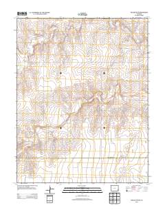 Two Buttes NW 2013 topographic map thumbnail